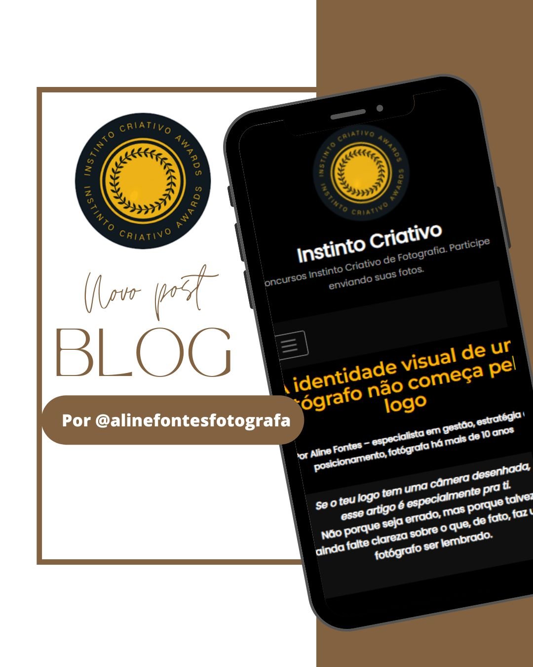 A identidade visual de um fotógrafo não começa pelo logo!